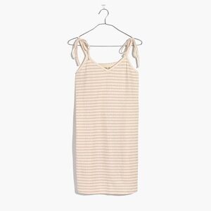 Madewell Cotton Nightgown Summer Sleepwear Mini Dress Stripes Natural Adjustable